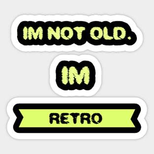 Old Retro Sticker